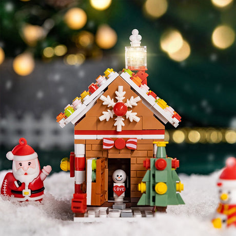 Christmas Gingerbread House - LesDiy - building blocks