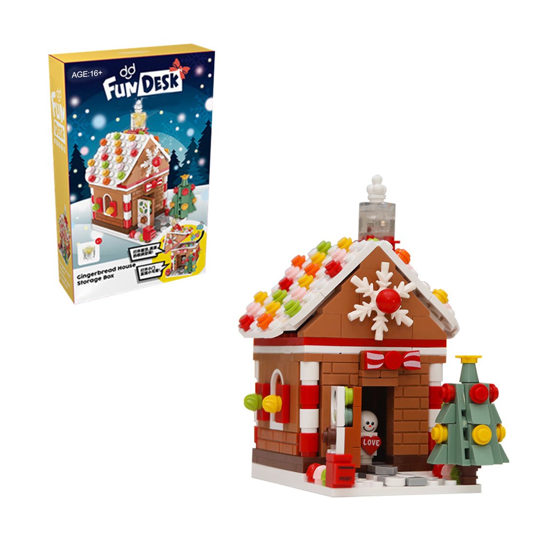 Christmas Gingerbread House Building Blocks | LesDiy