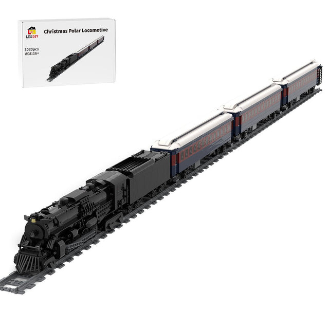 Christmas Polar Locomotive Building Blocks - LesDiy - Locomotive
