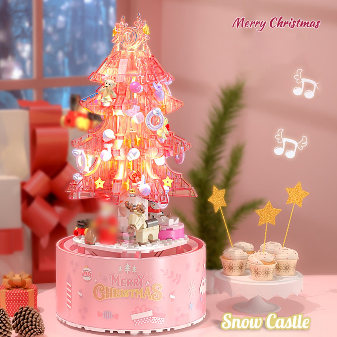 Christmas Spinning Music Box with Light - LesDiy - 