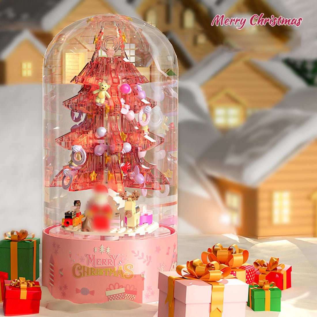 Christmas Spinning Music Box with Light - LesDiy - 