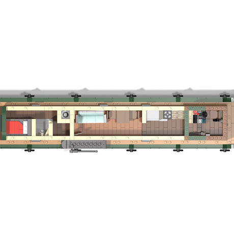 Classic European Canal Houseboat MOC Building Blocks-LesDiy-Building Blocks-