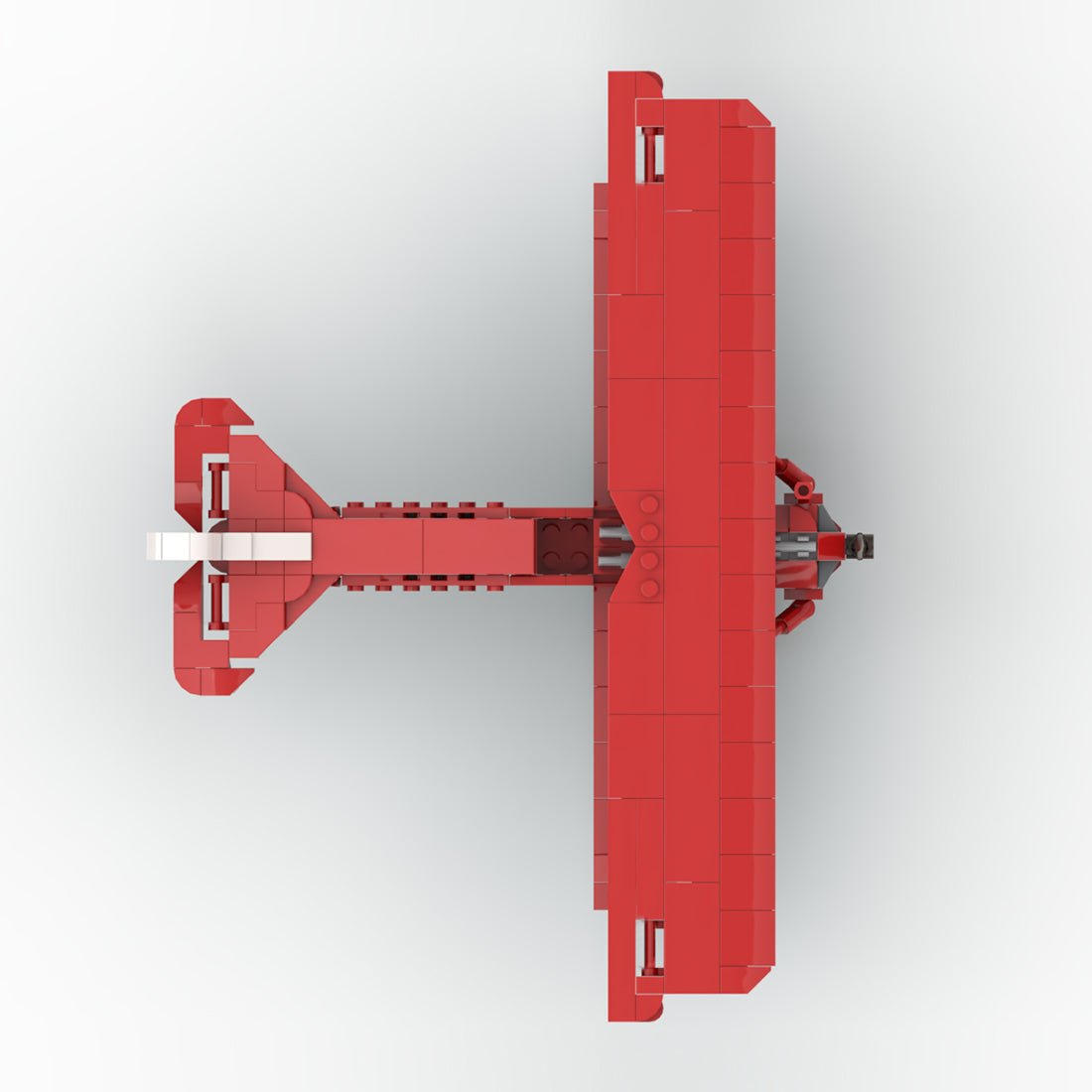 Classic Red Biplane Building Blocks-LesDiy - 