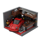 Classic Sports Car Garage Building Blocks-LesDiy - 