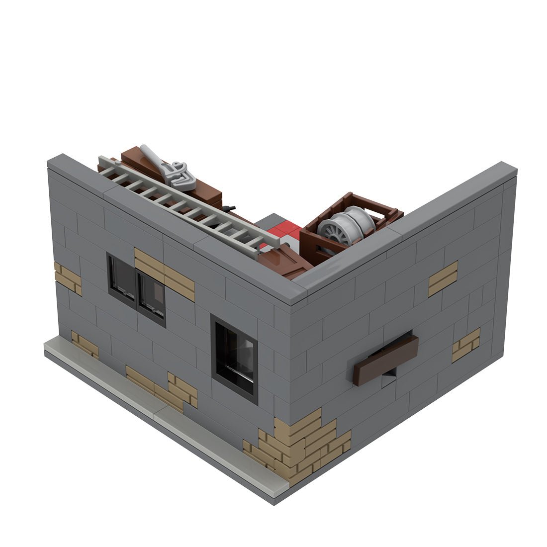 Classic Sports Car Garage Building Blocks-LesDiy - 