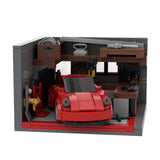 Classic Sports Car Garage Building Blocks-LesDiy - 