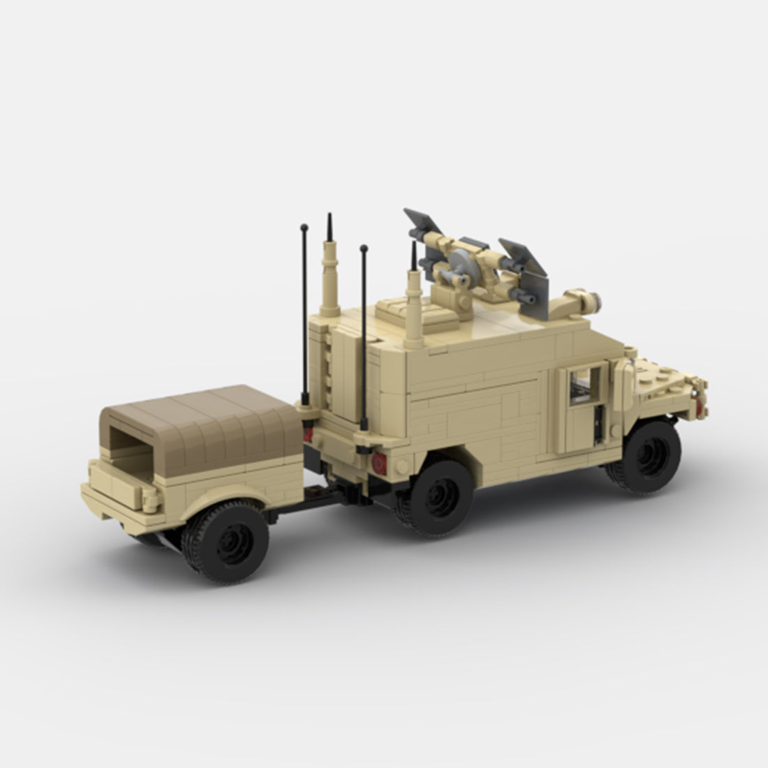Desert HUMVEE 10 Modern Military Vehicle Building Blocks