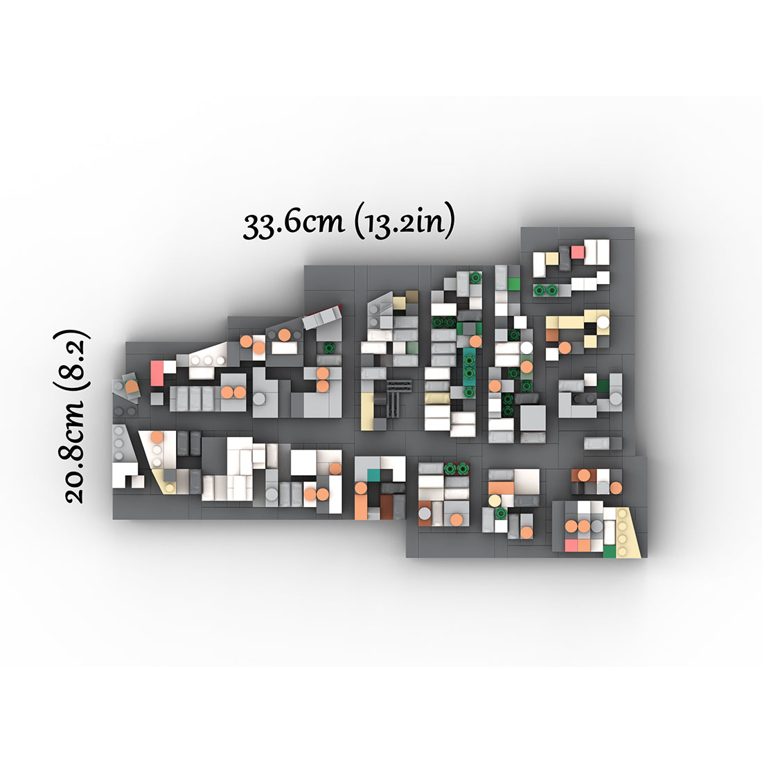 MOC-225884 1/2000 Scale Lower Manhattan - North of Houston Building Blocks