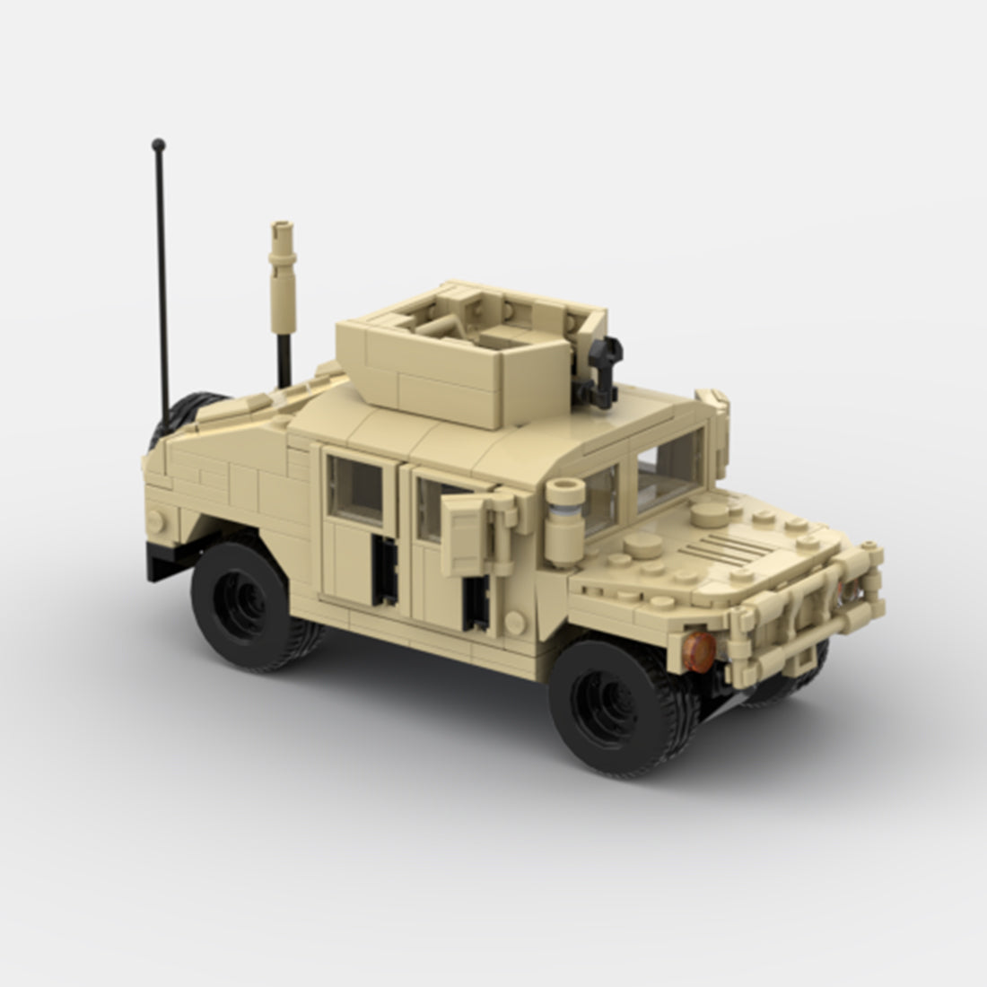 Desert HUMVEE 1 Modern Military Vehicle Building Blocks