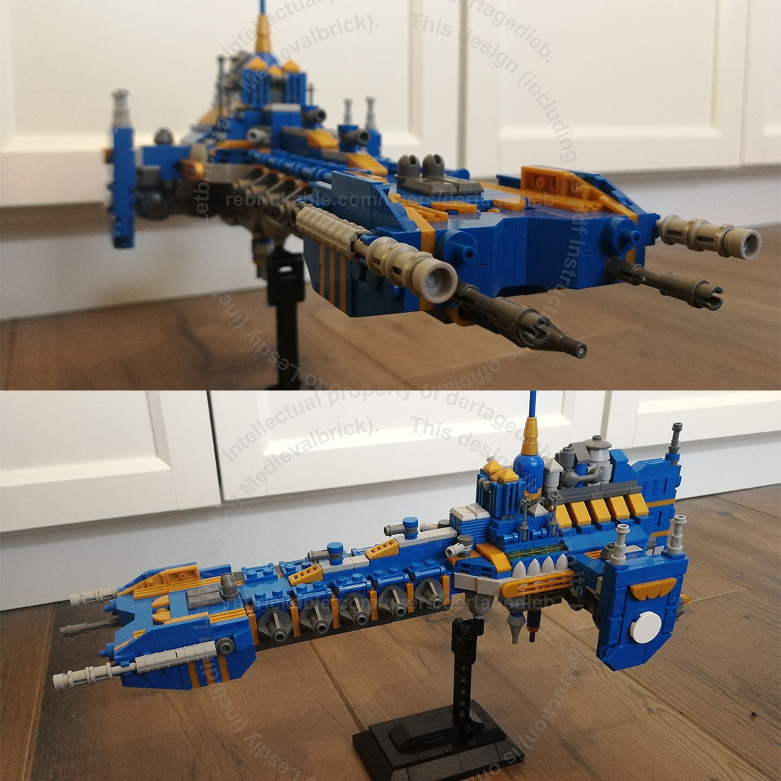 Emperor Incarnatus Airship Assembly Model Building Blocks