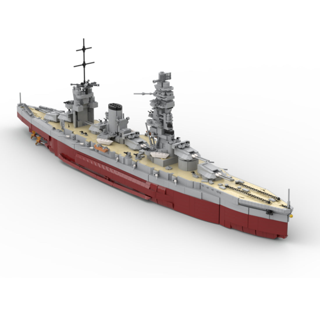 MOC-262613 1:200 Scale IJN Fuso-Class Battleship Building Blocks