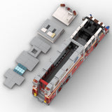 MOC-277134 1996 HME 1871 Saulsbury FDNY Rescue 5 Heavy Rescue Truck Building Blocks