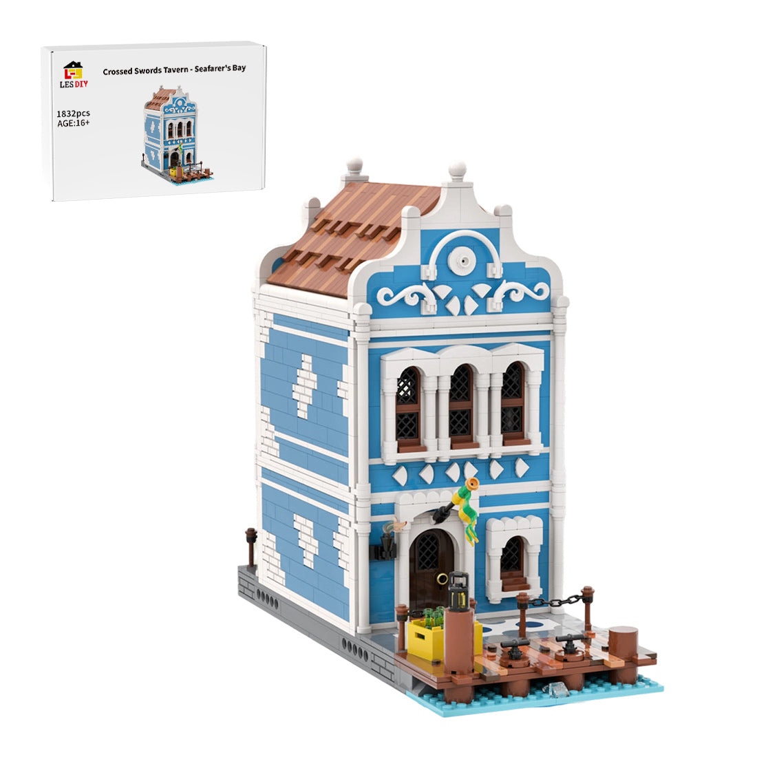 MOC-251241 Crossed Swords Tavern Building Blocks