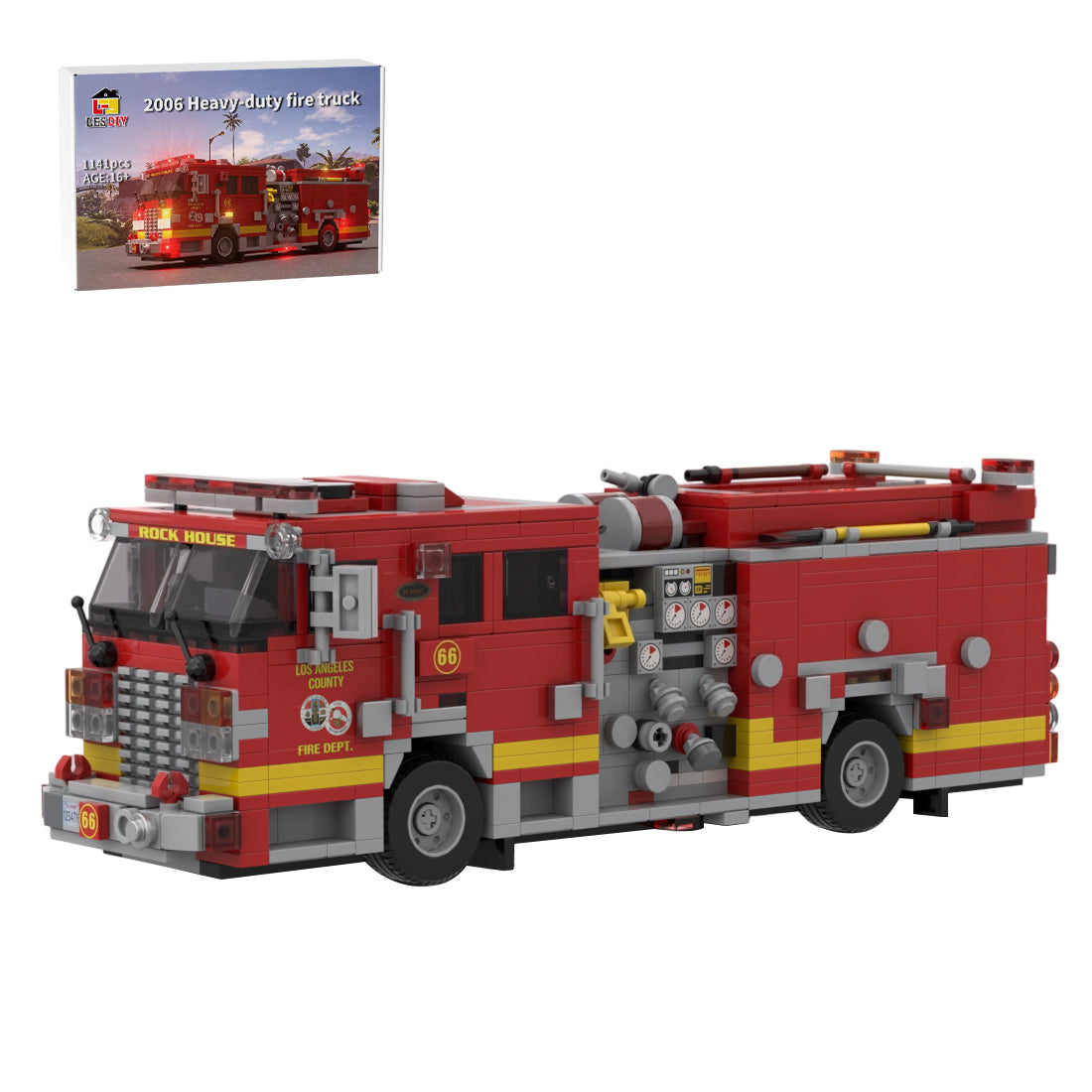 MOC-255001 2006 KME Predator Severe Fire Engine LACoFD Building Blocks