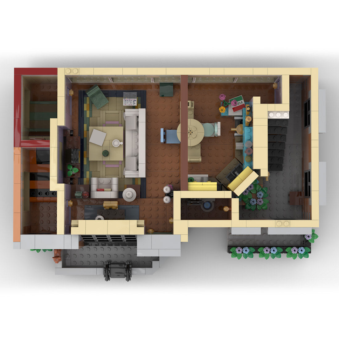 MOC-80163 Friends & Big Bang Apartment Building Blocks