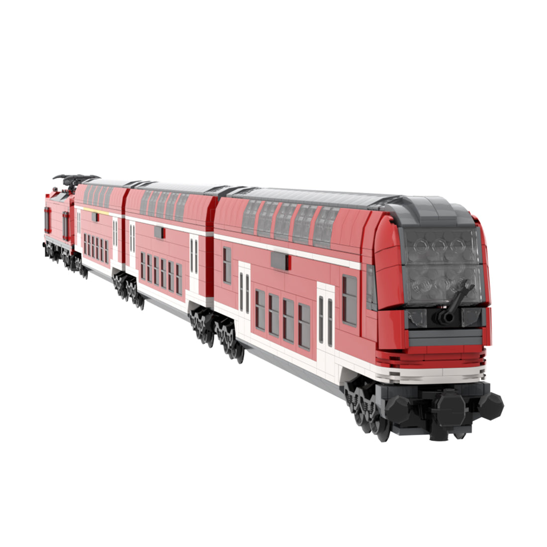 DoSto DB 2nd Class Double-Decker Passenger Car Building Blocks