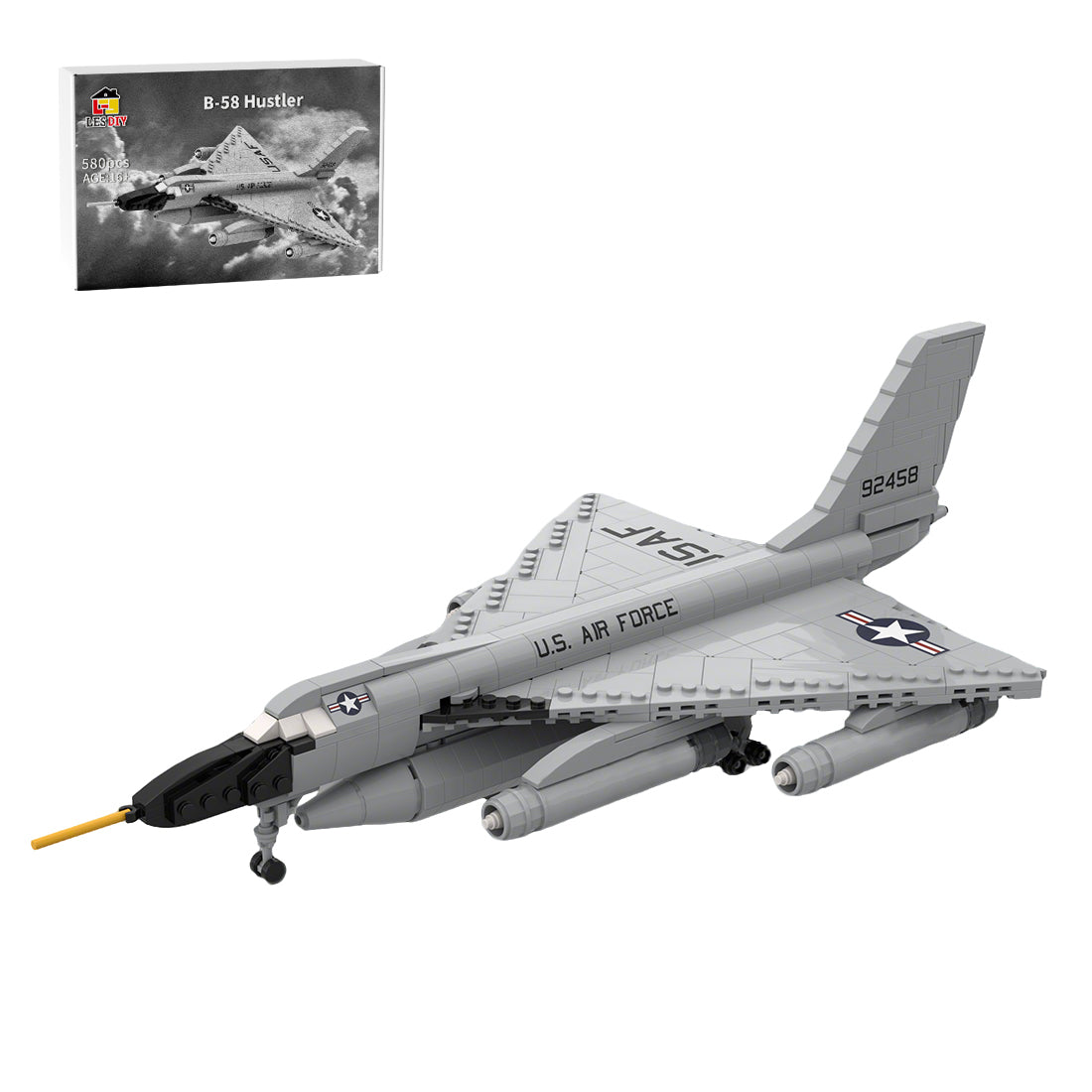 MOC-176453 1:72 Scale B-58 Hustler Building Blocks