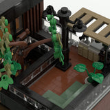 MOC-264460 Modern Japanese Waterfall Villa Building Blocks