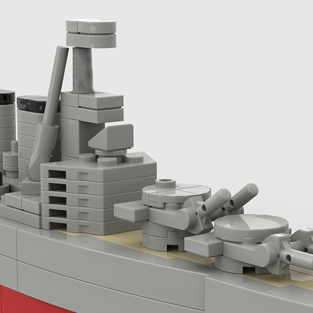 1:700 Scale HMS Hood Battlecruiser Building Blocks