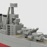 1:700 Scale HMS Hood Battlecruiser Building Blocks
