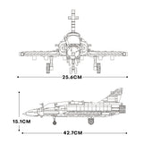 Mocsage MOC-96165 French Military Aviation Fighter Building Blocks