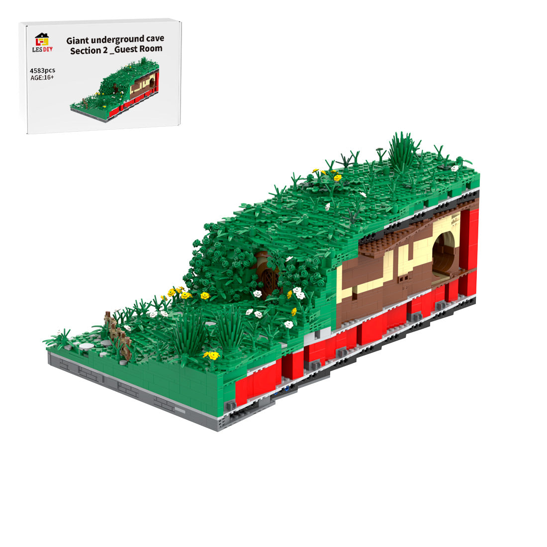 Medieval Cavern Dwelling Modular Building Blocks-Section 2 Guest Room