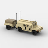 Desert HUMVEE 7 Modern Military Vehicle Building Blocks