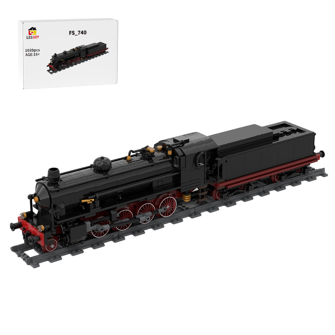 FS 740 Italian Steam Locomotive Building Blocks