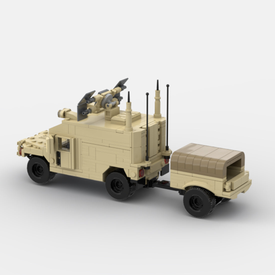 Desert HUMVEE 10 Modern Military Vehicle Building Blocks