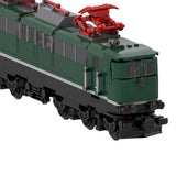 BR151 Green German Heavy-Duty Electric Locomotive Building Blocks