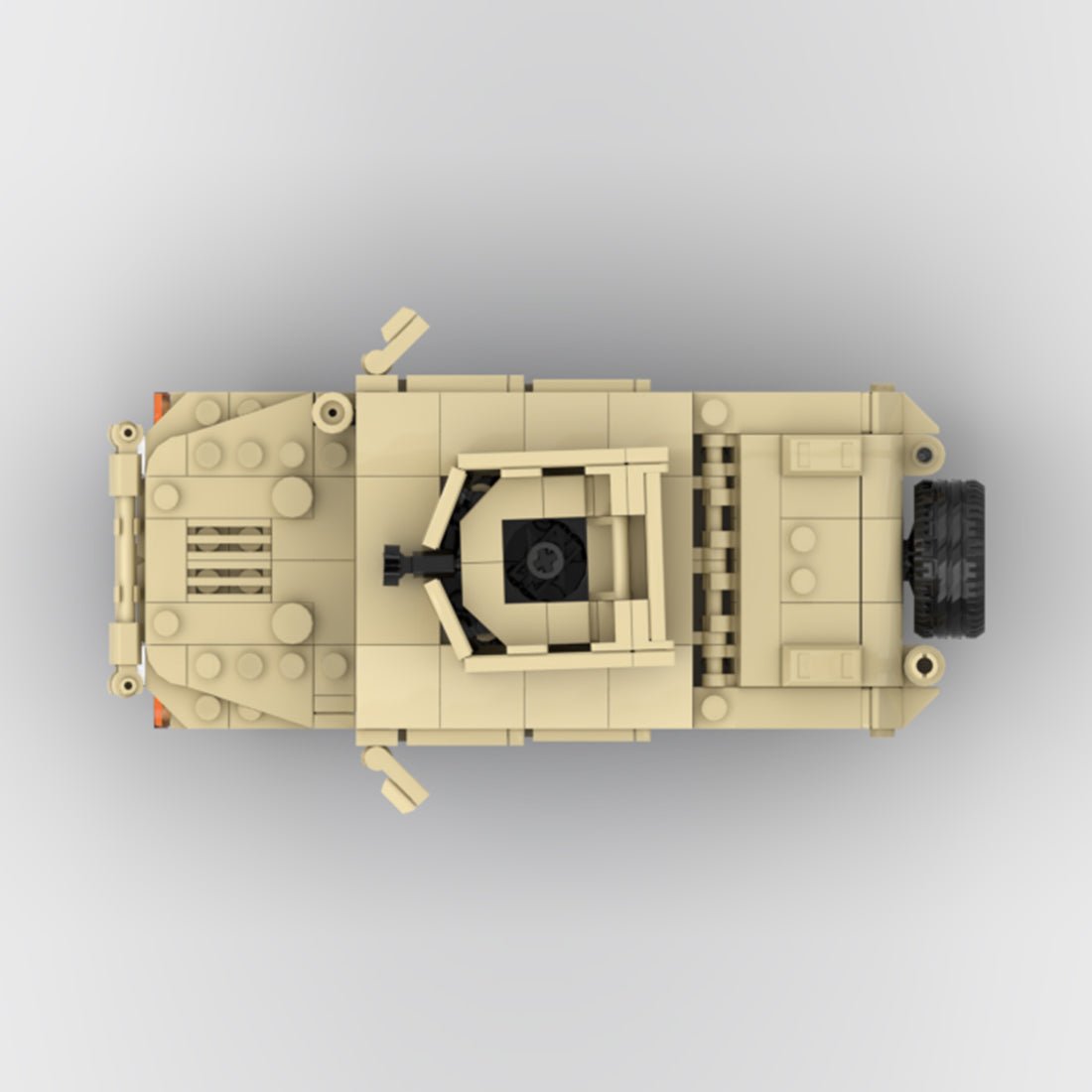 Desert HUMVEE 1 Modern Military Vehicle Building Blocks-LesDiy-Building Blocks-