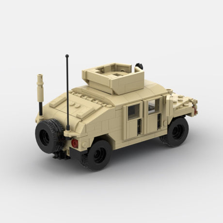 Desert HUMVEE 1 Modern Military Vehicle Building Blocks-LesDiy-Building Blocks-