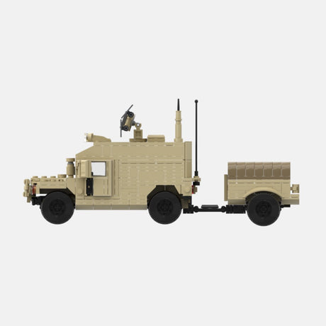 Desert HUMVEE 10 Modern Military Vehicle Building Blocks-LesDiy-Building Blocks-