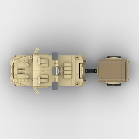 Desert HUMVEE 10 Modern Military Vehicle Building Blocks-LesDiy-Building Blocks-