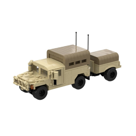 Desert HUMVEE 12 Modern Military Vehicle Building Blocks-LesDiy-Building Blocks-