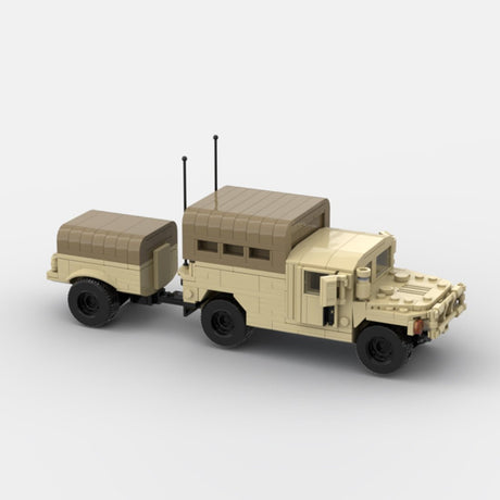 Desert HUMVEE 12 Modern Military Vehicle Building Blocks-LesDiy-Building Blocks-
