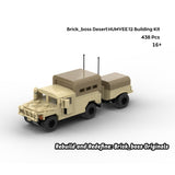 Desert HUMVEE 12 Modern Military Vehicle Building Blocks-LesDiy-Building Blocks-