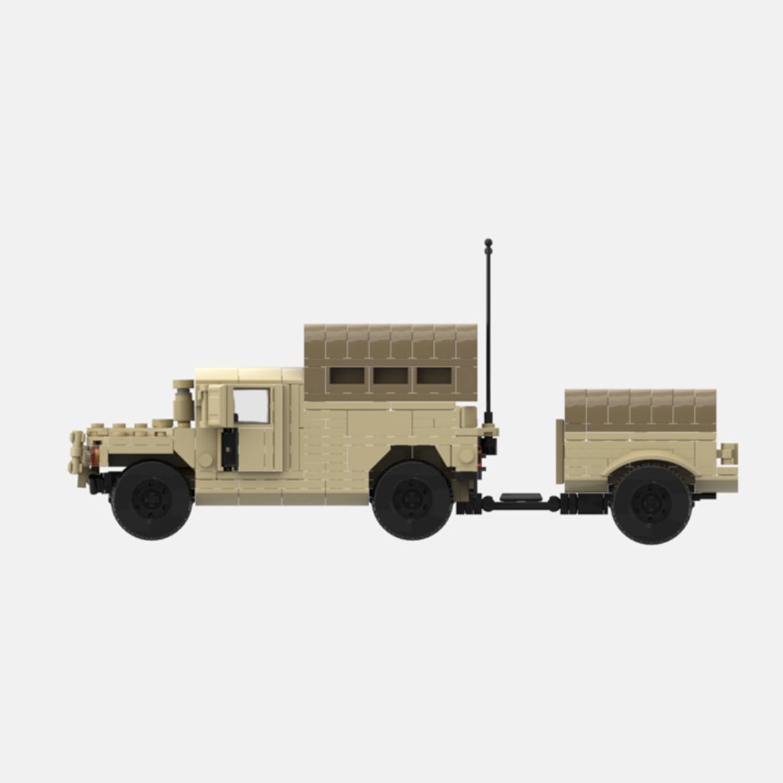 Desert HUMVEE 12 Modern Military Vehicle Building Blocks-LesDiy-Building Blocks-