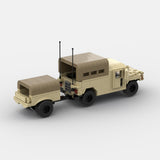 Desert HUMVEE 12 Modern Military Vehicle Building Blocks-LesDiy-Building Blocks-