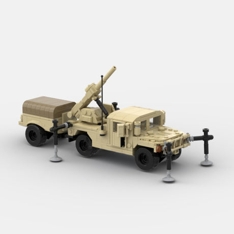 Desert HUMVEE 13 Modern Military Vehicle Building Blocks-LesDiy-Building Blocks-