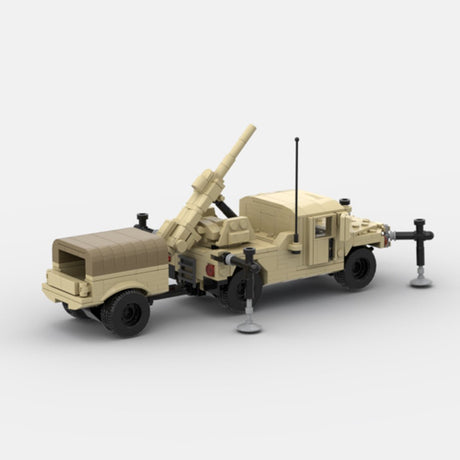 Desert HUMVEE 13 Modern Military Vehicle Building Blocks-LesDiy-Building Blocks-