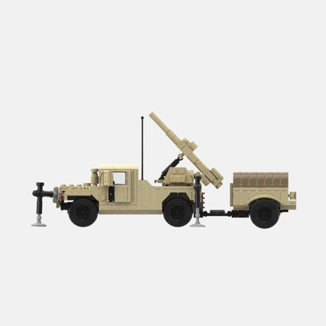 Desert HUMVEE 13 Modern Military Vehicle Building Blocks-LesDiy-Building Blocks-