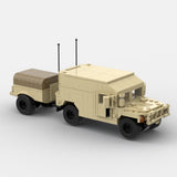 Desert HUMVEE 13 Modern Military Vehicle Building Blocks-LesDiy-Building Blocks-