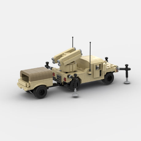 Desert HUMVEE 14 Modern Military Vehicle Building Blocks-LesDiy-Building Blocks-