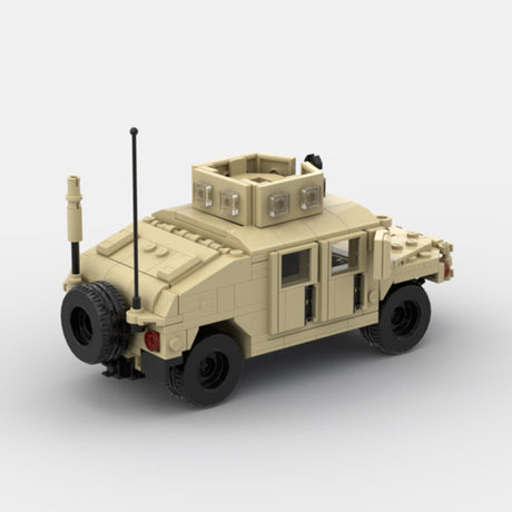 Desert HUMVEE 3 Modern Military Vehicle Building Blocks-LesDiy-Building Blocks-