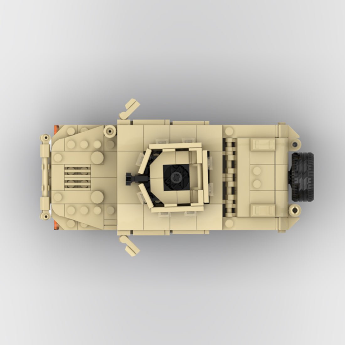 Desert HUMVEE 3 Modern Military Vehicle Building Blocks-LesDiy-Building Blocks-