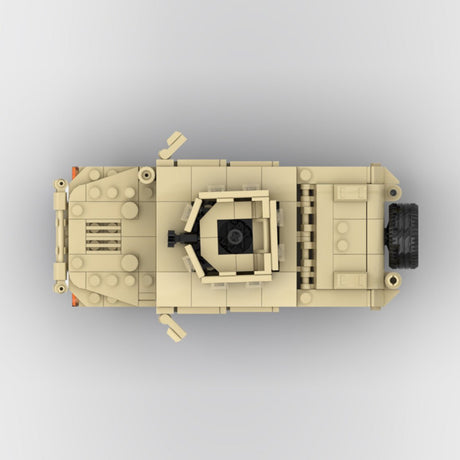 Desert HUMVEE 3 Modern Military Vehicle Building Blocks-LesDiy-Building Blocks-