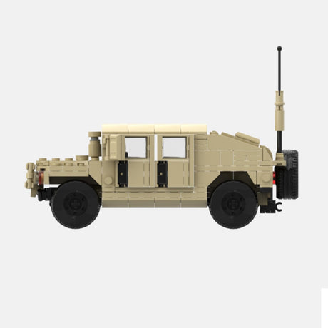 Desert HUMVEE 5 Modern Military Vehicle Building Blocks-LesDiy-Building Blocks-