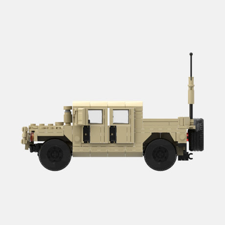 Desert HUMVEE 6 Modern Military Vehicle Building Blocks-LesDiy-Building Blocks-