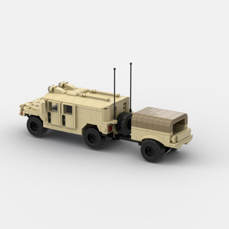 Desert HUMVEE 7 Modern Military Vehicle Building Blocks-LesDiy-Building Blocks-